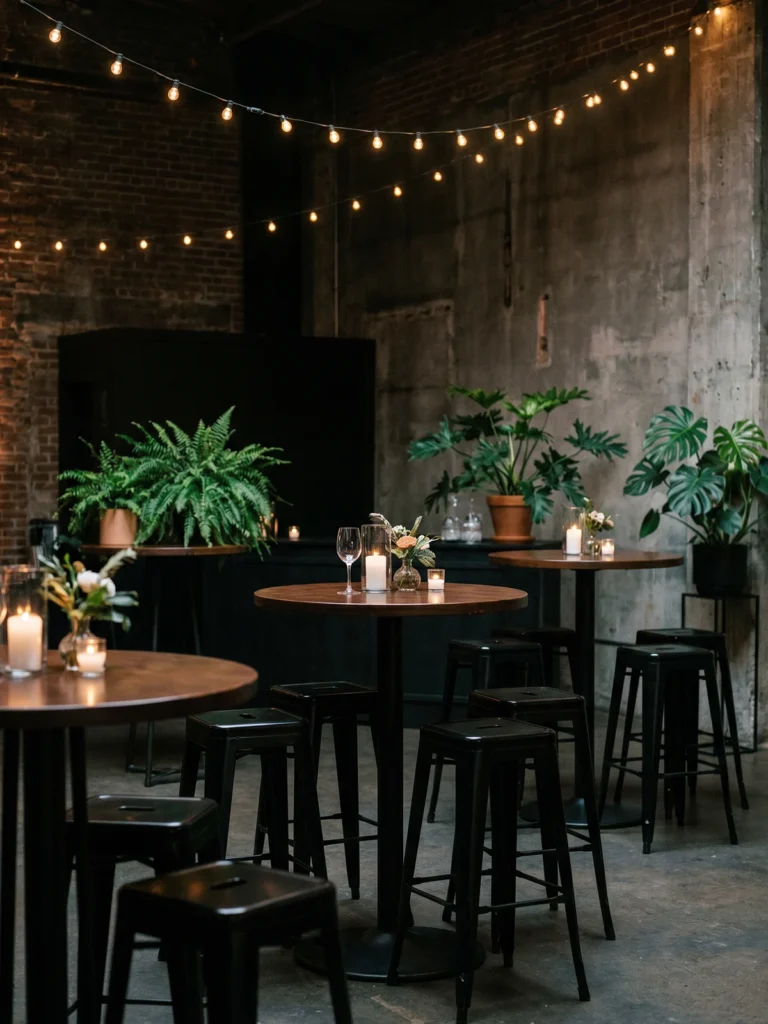 Adana organizasyon etkinliği için kiralık bistro masa ve tabure seti