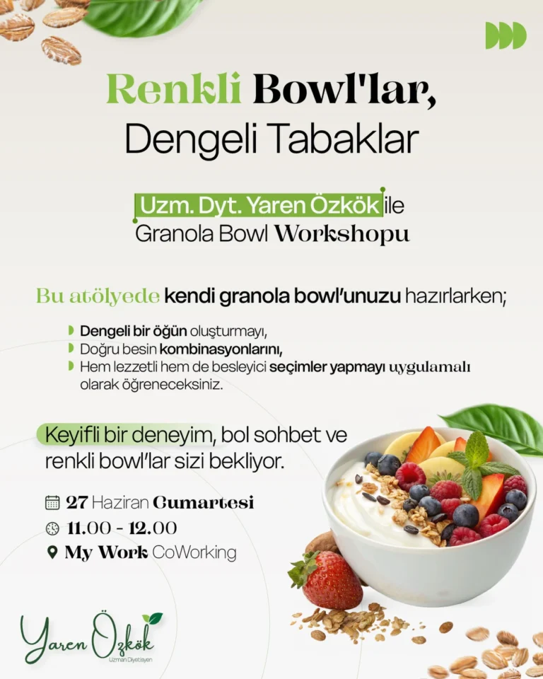 Renkli Bowl’lar Dengeli Tabaklar