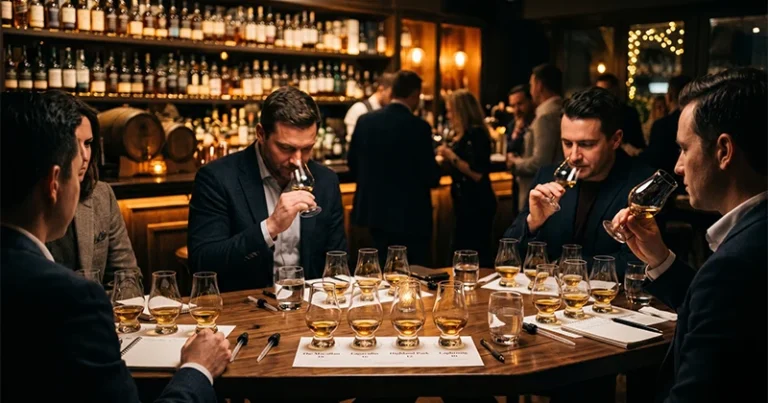 Kurumsal viski tadım atölyesinde sommelier eşliğinde premium viski deneyimi